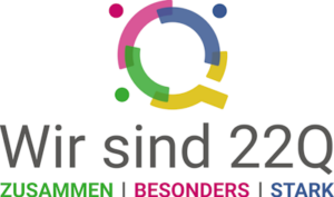 wir sind 22q Logo